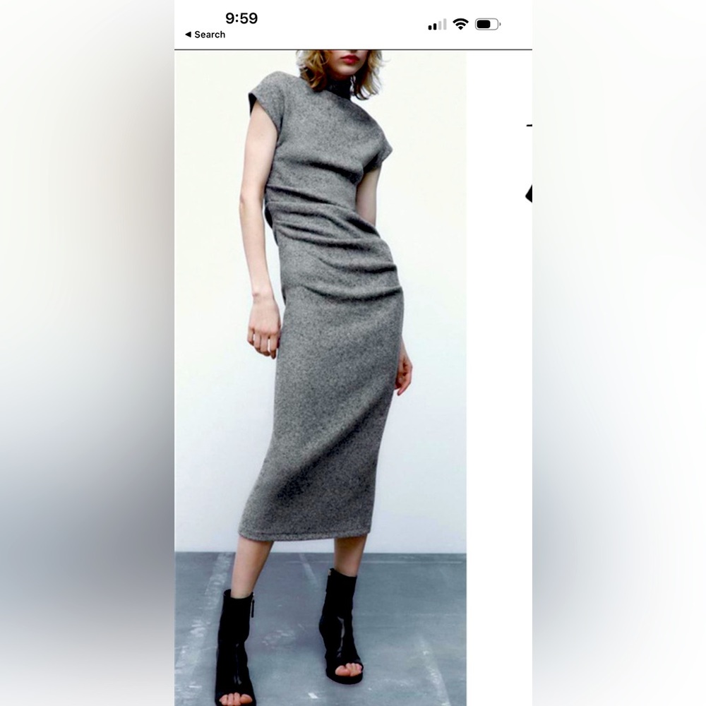 Zara Mock Neck Dress